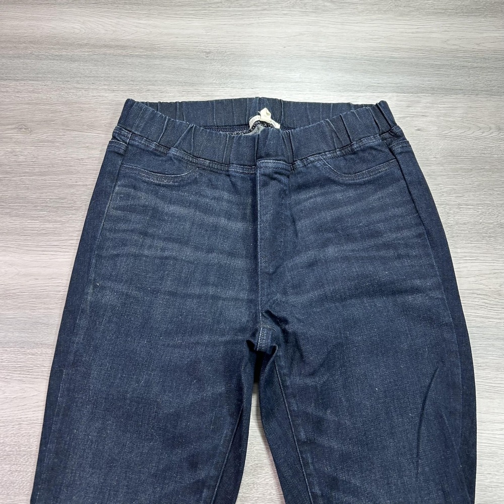 Eileen Fisher Jeans Womens XS Dark Wash Stretch Denim Skinny‎ Pants Pull On Blue - Picture 3 of 11